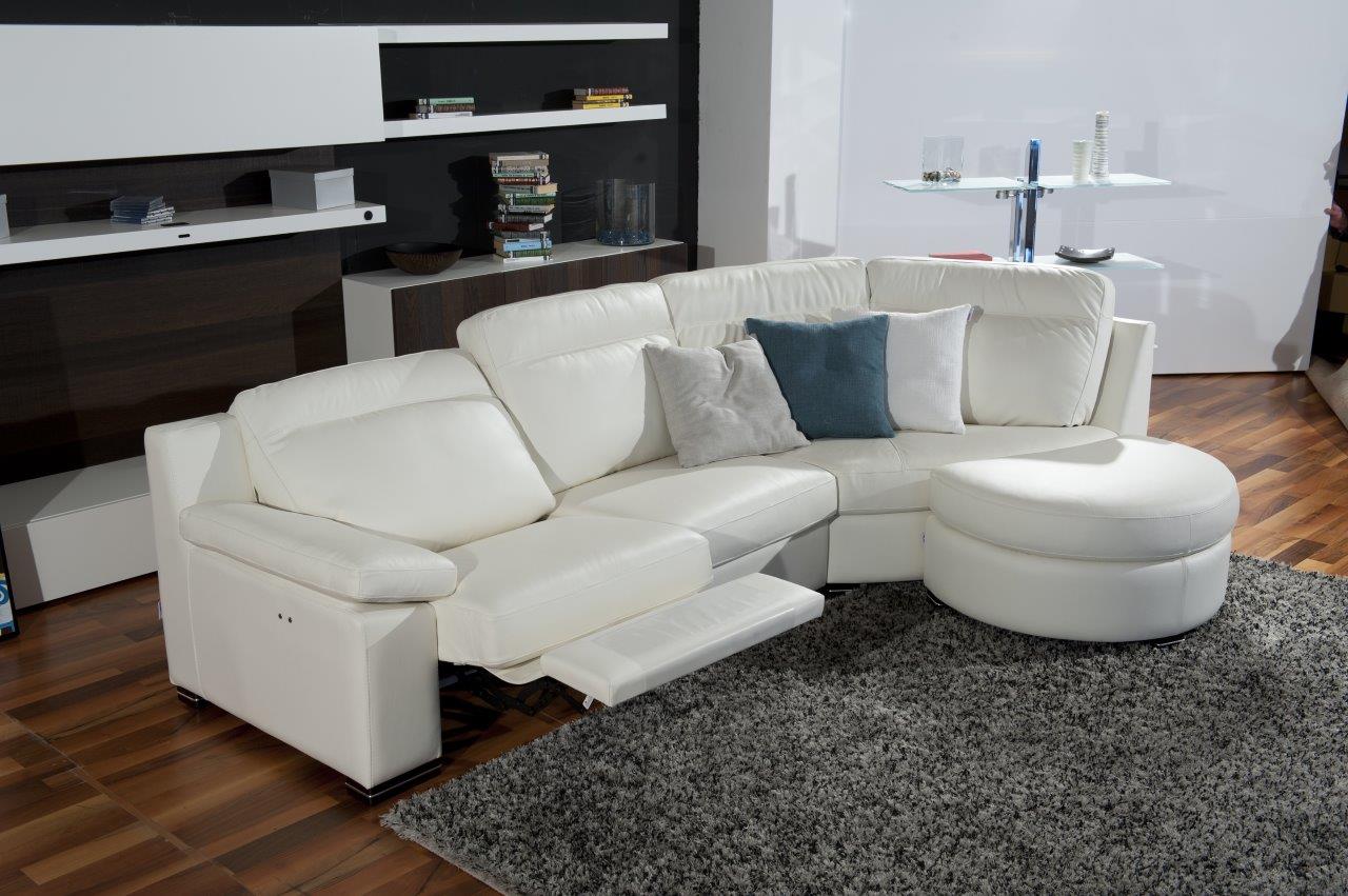 Divano letto angolare Victra con pouf contenitore - Gruppo Perrone