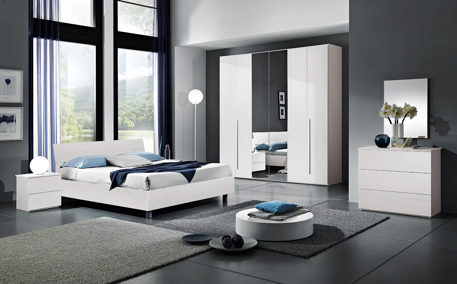 Camera da Letto Easy 100 Bianco Frassinato