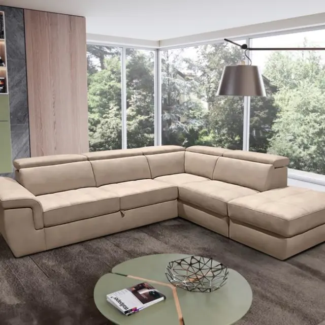 Divano letto Angolare con pouf Vanna