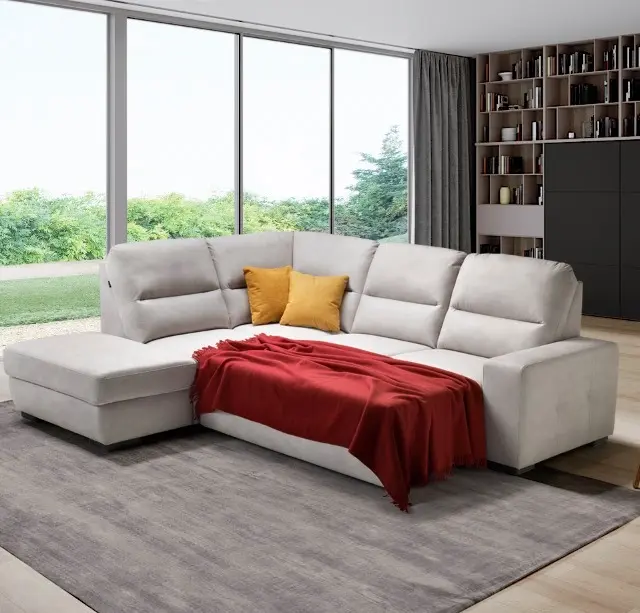 Divano letto Angolare con pouf Morgana