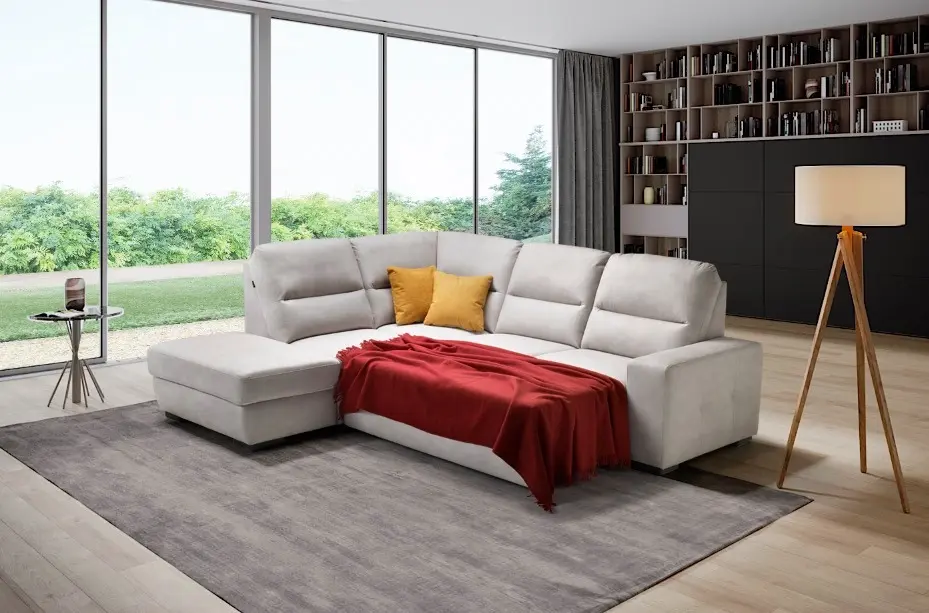 Divano Letto Angolare Divano E Pouf Divano Letto Angolare Con Pouf