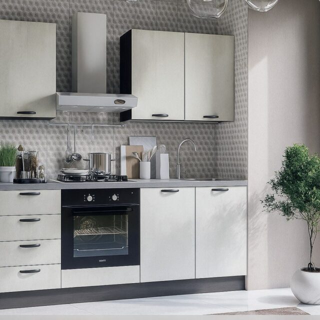 Cucina Mono 195cm Anta Mira