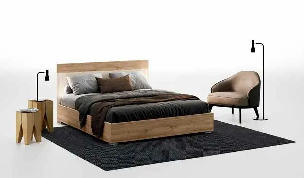 Letto Alba con giroletto Gemini